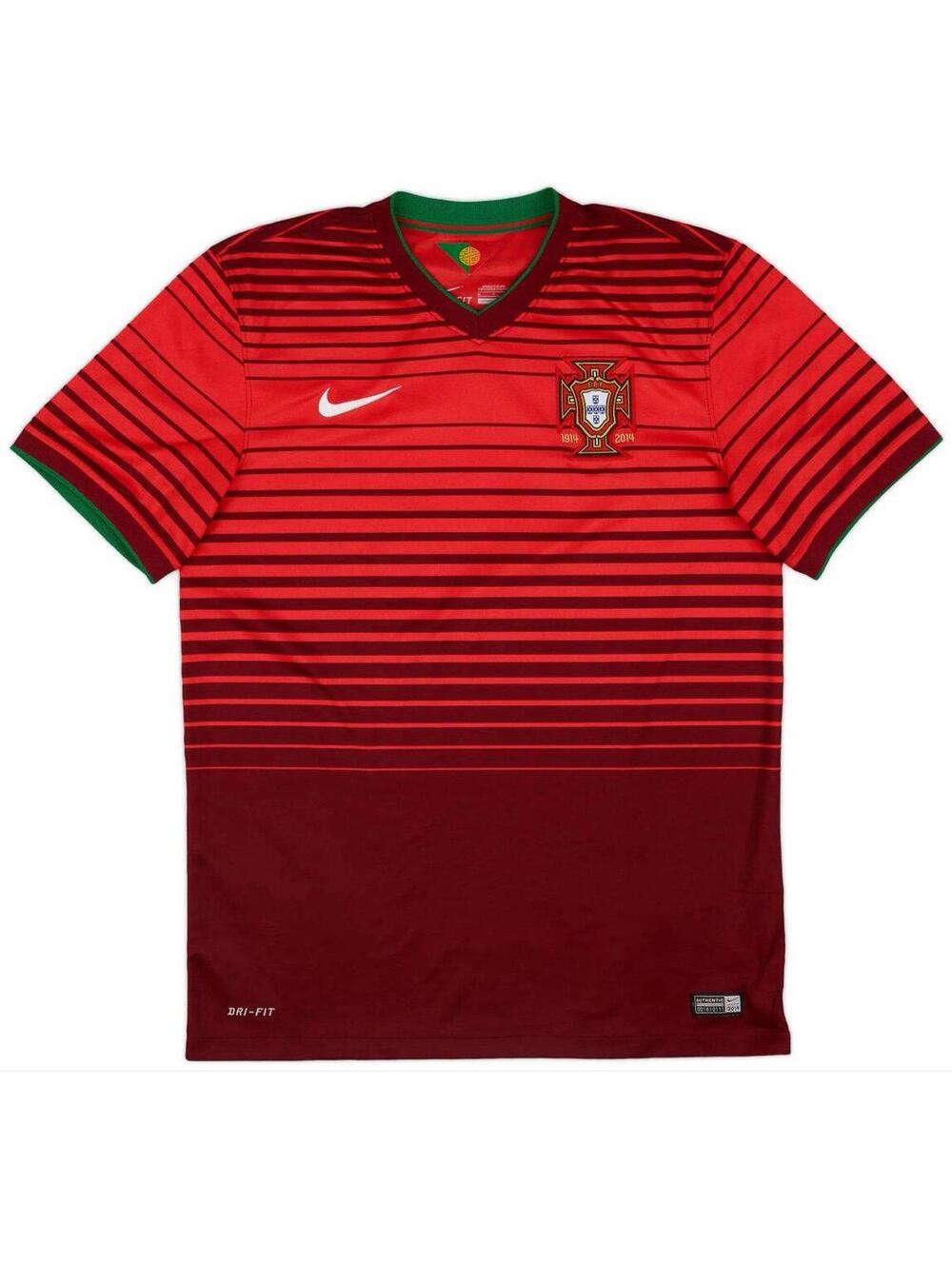 Nike Soccer Jersey Tshirt Portugal 2014-15 Red Shirt Sz sm - Picture 1 of 8